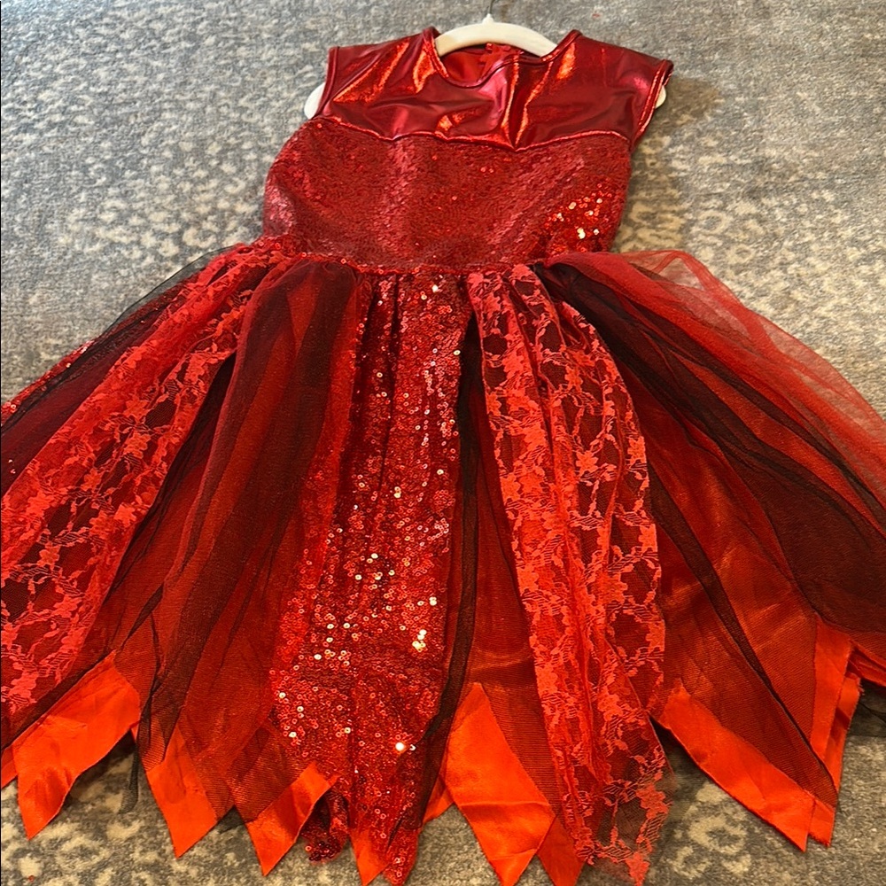 Red and black devil Costume for kids size M